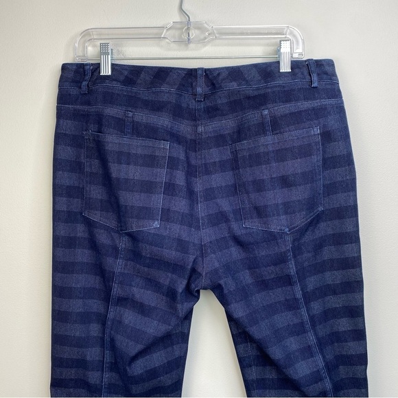 St.John denim patchwork high waisted jeans size 14 - Picture 8 of 14